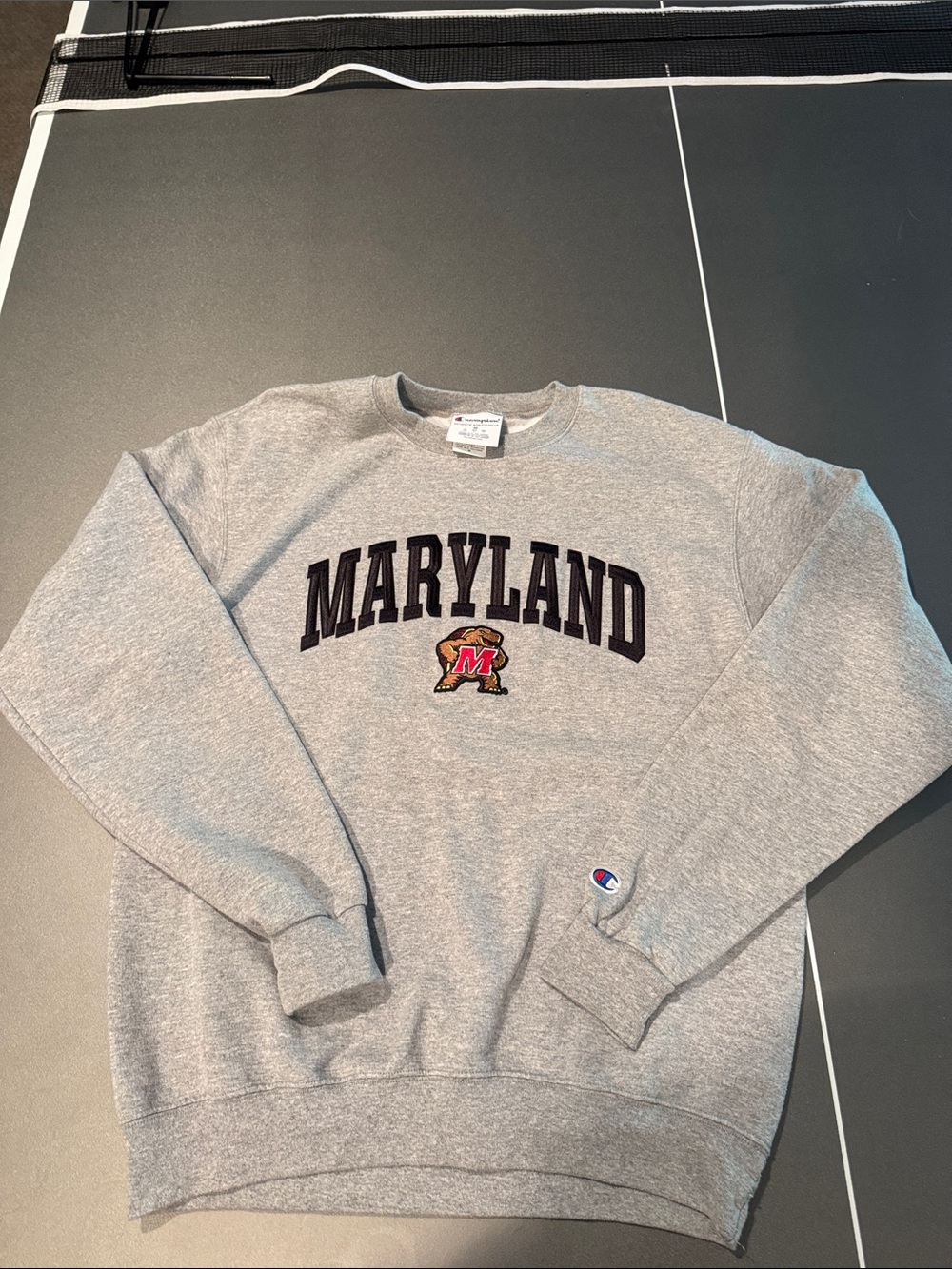 Champion Grey University of Maryland Crewneck
